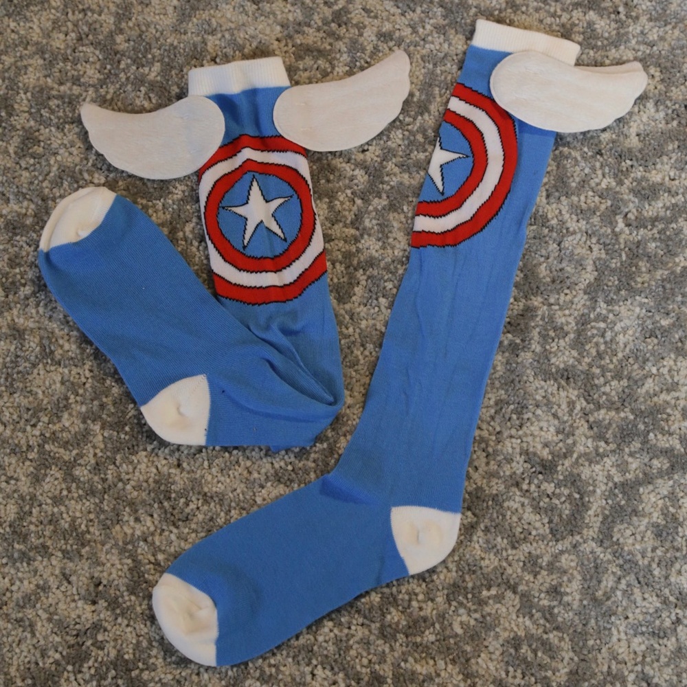 🌟 Captain America socks - Picture 2 of 2